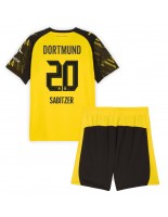 Otroške Nogometnih dresov Borussia Dortmund Marcel Sabitzer #20 Domači 2025-26 Kratki rokavi (+ hlače)